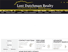Tablet Screenshot of lostdutchmanrealty.com